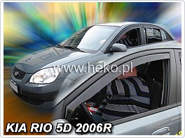 Plexi ofuky oken, deflektory Kia Rio 2005-2011 přední