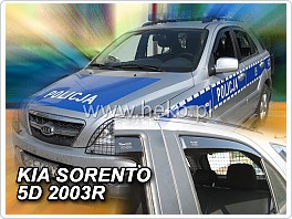 Plexi ofuky, deflektory Kia Sorento 2002-2009, přední + zadní