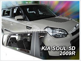 Plexi ofuky, deflektory Kia Soul 2009-2014 přední + zadní