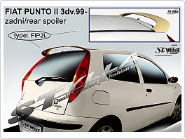 Stříška, zadní spoiler, Fiat Punto 2, 99- 3dveř.