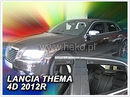 Plexi ofuky oken, deflektory Lancia Thema 2012- přední + zadní