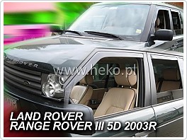 Plexi ofuky, deflektory Land Rover Range Rover 2002-2012 přední + zadní