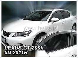 Plexi ofuky oken, deflektory, Lexus CT 200 H 5D 2011-, přední