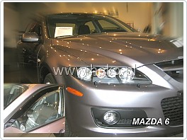 Plexi ofuky oken, deflektory Mazda 6, 2002-2007, přední