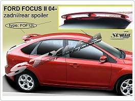 Ford Focus 2, 04-10 hatchback, stříška, zadní spoiler, křídlo