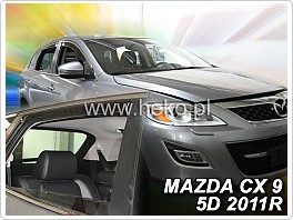 Plexi ofuky, deflektory Mazda CX-9 07- přední + zadní