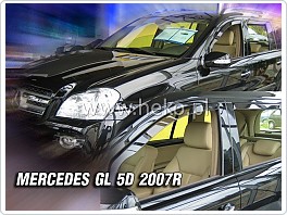 Plexi ofuky, deflektory Mercedes GL 2007- přední + zadní