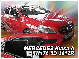 Plexi ofuky, deflektory Mercedes třídy A, W176, 2012- přední + zadní