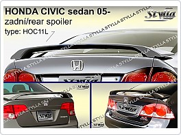 Honda Civic 05- sedan, křídlo, zadní spoiler