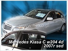 Plexi ofuky oken, deflektory, Mercedes C W204, 2007-2014, classe C, přední