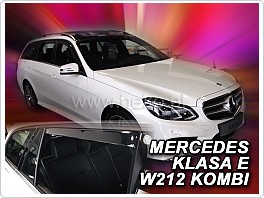 Plexi ofuky oken, deflektory, Mercedes E W212, 2009-2016, přední + zadní pro combi