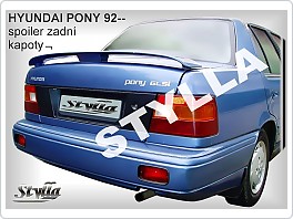 Křídlo,zadní spoiler, Hyundai Pony, 93-94 sedan