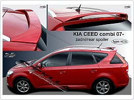 Stříška, zadní spoiler Kia Ceed combi, 2007- + atest