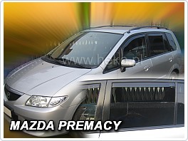 Plexi ofuky, deflektory Mazda Premacy 1999-2005 přední + zadní