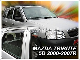 Plexi ofuky, deflektory Mazda Tribute 2000-2007 přední + zadní