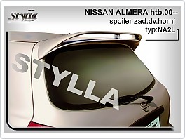 Stříška dvojitá, zadní spoiler, Nissan Almera, 00- hatchback