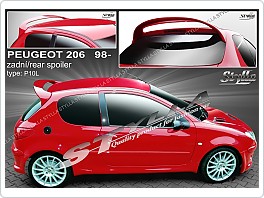 Stříška, zadní spoiler Extreme, Peugeot 206