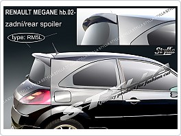 Stříška, zadní spoiler, Renault Megane 2, 03-08 hatchback