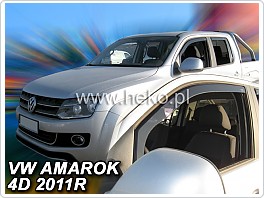 Plexi ofuky oken, deflektory, VW Amarok, 2011-2021, přední