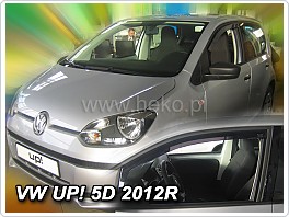 Plexi ofuky oken, deflektory Volkswagen Up, 5dveř. 2012- přední