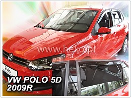 Plexi ofuky oken VW Polo, 2009- 5dveř. přední + zadní