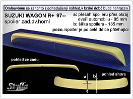 Stříška, zadní spoiler, Suzuki Wagon R, 97-