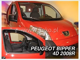 Plexi ofuky oken Peugeot Bipper, 2008- přední