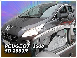 Plexi ofuky oken, Peugeot 3008, 2009-2016, přední 