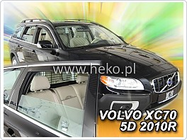 Plexi ofuky oken, deflektory Volvo V70, XC70 2007- přední + zadní