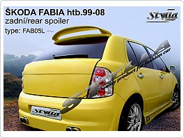 Škoda Fabia 1, hatchback, combi, Stříška, zadní spoiler