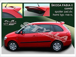 Škoda Fabia 2, combi, Stříška, zadní spoiler