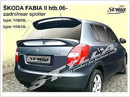 Škoda Fabia 2, hatchback, Křídlo, zadní spoiler