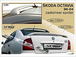 Škoda Octavia 1, sedan, Stříška OC5a, zadní spoiler