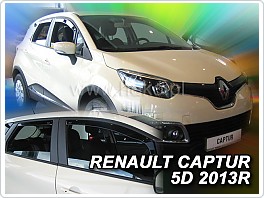 Plexi ofuky oken Renault Captur 2013- přední+zadní