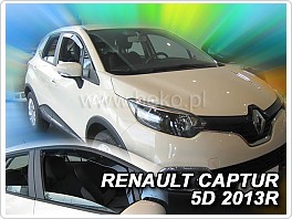 Plexi ofuky oken Renault Captur 2013- přední