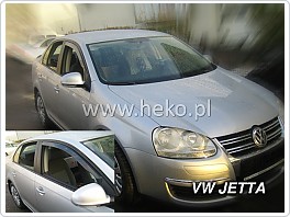 Plexi ofuky oken,m deflektory, VW Jetta, 2005-2010 přední