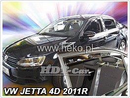 Plexi ofuky oken, deflektory, VW Jetta, 2011-, přední