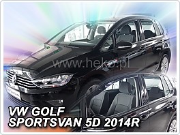 Plexi ofuky oken, deflektory VW Golf SPORTSVAN, přední + zadní