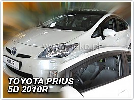 Plexi ofuky oken, deflektory Toyota Prius 2010-2015 přední