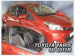 Plexi ofuky oken, deflektory Toyota Yaris 5dveř 2011- přední