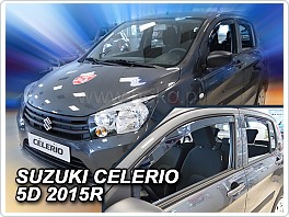 Plexi ofuky oken, deflektory, Suzuki Celerio 2016- přední + zadní