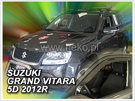 Plexi ofuky oken, deflektory Suzuki Grand Vitara 5dveř. 2005- přední + zadní