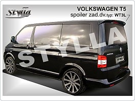 VW T5, Stříška, zadní spoiler (na vyklápěcí dveře) + samolepka VW dárek ZDARMA