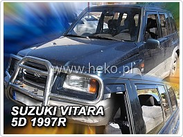 Plexi ofuky oken, deflektory, Suzuki Vitara 5dveř 1990-1998, přední + zadní