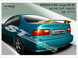 Honda Civic 92-95 coupe, křídlo, zadní spoiler ST13