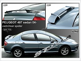 Křídlo, zadní spoiler Peugeot 407, 2004-