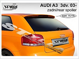 Stříška, zadní spoiler Audi A3 8P, 3dveř. 2003-2012