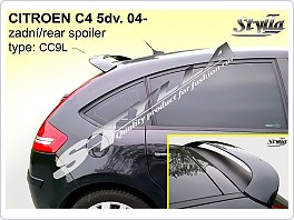 Stříška, zadní spoiler Citroen C4, model 5dveř. 2004-2008