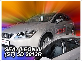 Plexi ofuky oken, deflektory, Seat Leon 5dveř., 2013- přední + zadní pro combi