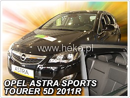 Plexi ofuky, deflektory Opel Astra Sports Tourer 2011-2015 přední + zadní pro combi